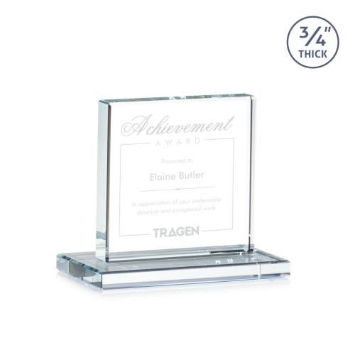 Awards and Trophies - Crystal Awards - Terra Clear Square / Cube Crystal Award