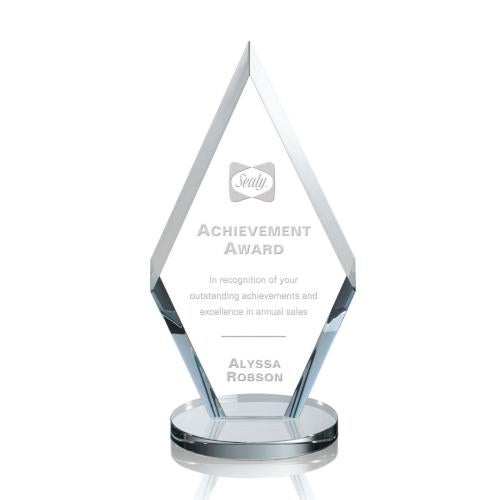 Awards and Trophies - Crystal Awards - Cancun Clear Diamond Crystal Award