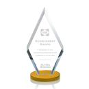 Cancun Amber Diamond Crystal Award