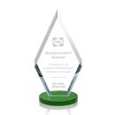 Cancun Green Diamond Crystal Award