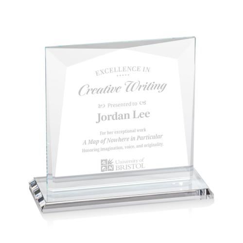 Awards and Trophies - Crystal Awards - Tanner Clear Square / Cube Crystal Award