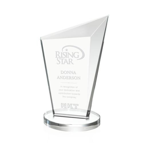 Awards and Trophies - Crystal Awards - Wiltshire Clear Peaks Crystal Award