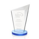 Wiltshire Sky Blue Peaks Crystal Award