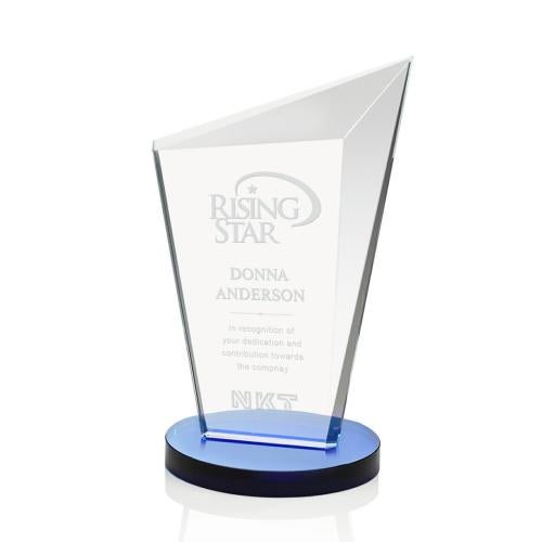 Awards and Trophies - Crystal Awards - Wiltshire Blue Peaks Crystal Award