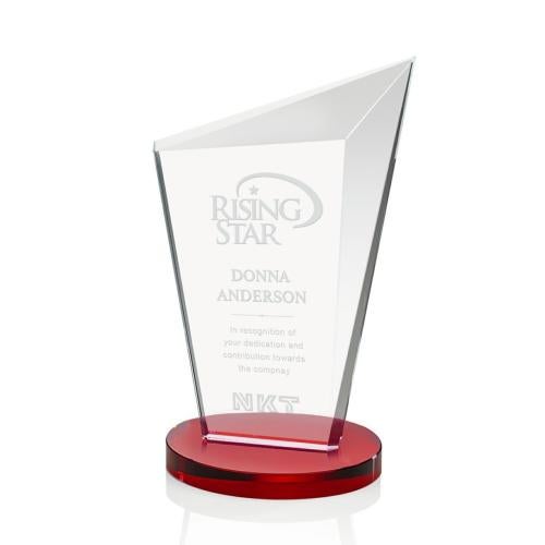 Awards and Trophies - Crystal Awards - Wiltshire Red Peaks Crystal Award