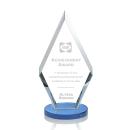 Cancun Sky Blue Diamond Crystal Award