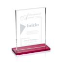 Emperor Red Rectangle Crystal Award