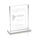 Emperor White  Rectangle Crystal Award