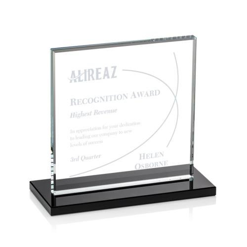 Awards and Trophies - Crystal Awards - Sahara Black Crystal Award