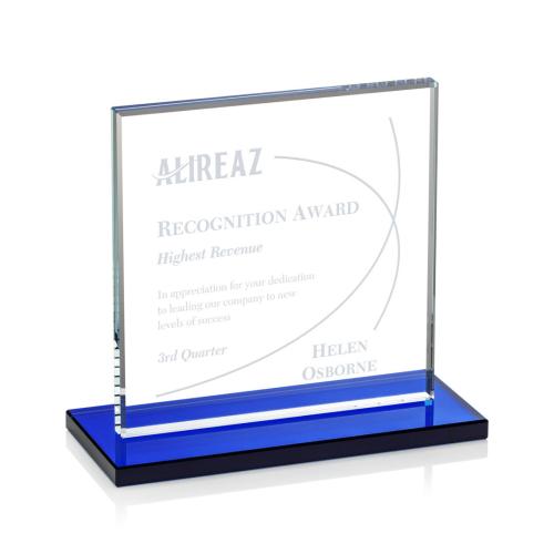 Awards and Trophies - Crystal Awards - Sahara Blue Crystal Award