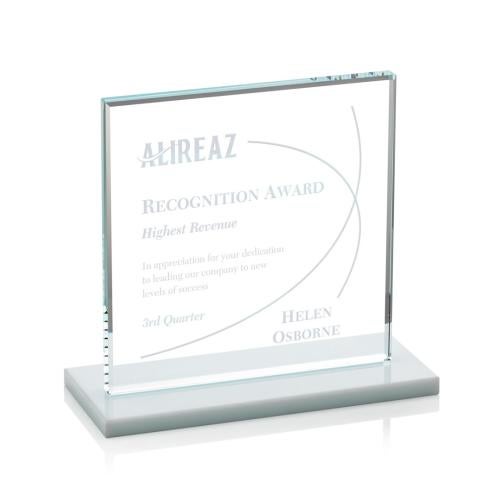 Awards and Trophies - Crystal Awards - Sahara White Crystal Award