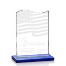 Unity Blue Unique Crystal Award