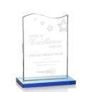 Unity Sky Blue Unique Crystal Award
