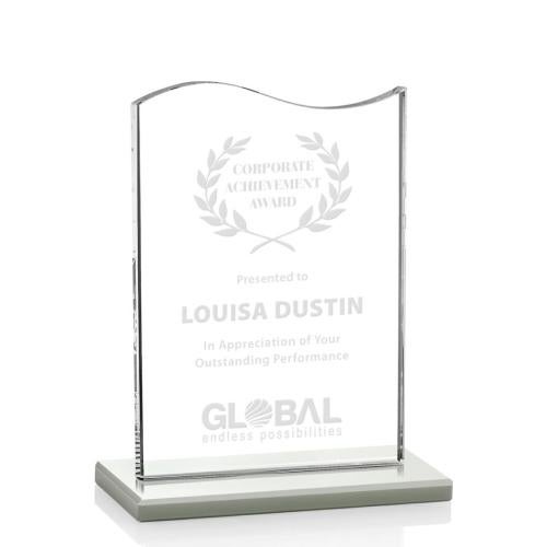 Awards and Trophies - Crystal Awards - Unity White Unique Crystal Award