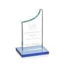 Eden Sky Blue Peaks Crystal Award