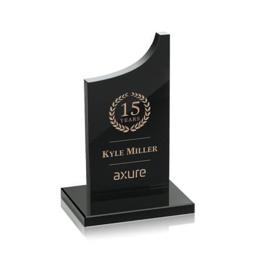 Awards and Trophies - Crystal Awards - Berrattini Black Peaks Crystal Award