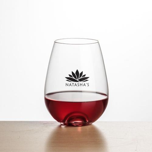 Corporate Gifts - Barware - Wine Glasses - Stemless - Edderton Stemless Wine - Imprinted