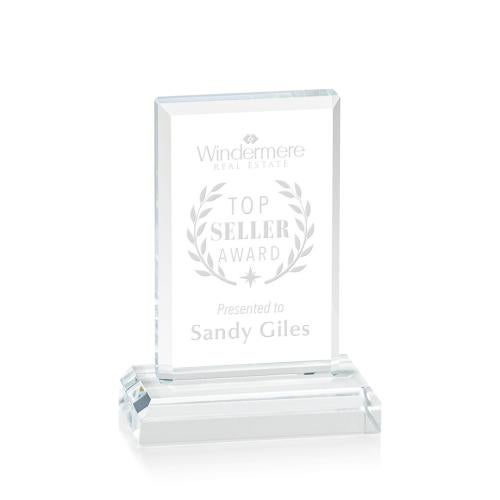 Awards and Trophies - Crystal Awards - Harmony Desktop Rectangle Crystal Award