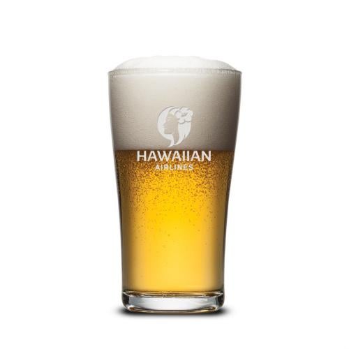 Corporate Gifts - Barware - Pilsners & Steins - Caldecott Beer Glass - Deep Etch 