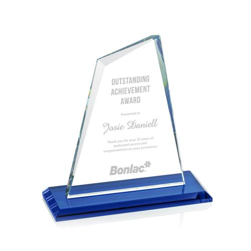 Awards and Trophies - Crystal Awards - Summit Blue  Peaks Crystal Award