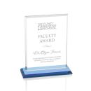 Vitalia Sky Blue Rectangle Crystal Award