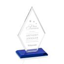 Tuscany Blue Diamond Crystal Award