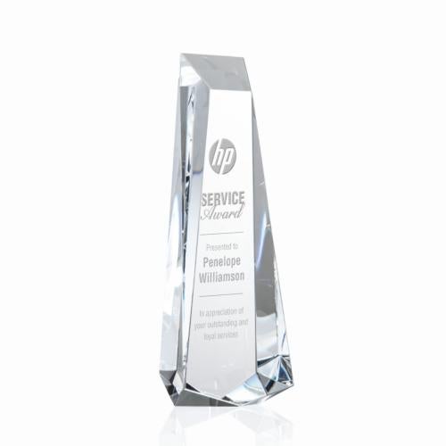 Awards and Trophies - Crystal Awards - Rustern Obelisk Crystal Award