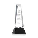 Rustern Black on Base Obelisk Crystal Award