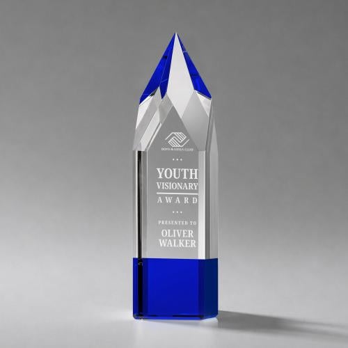 Awards and Trophies - Crystal Awards - Coventry Blue  Towers Crystal Award