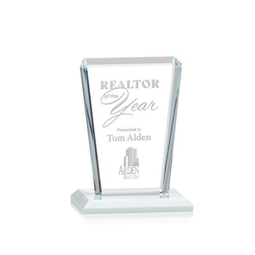 Awards and Trophies - Crystal Awards - Chatham White Rectangle Crystal Award