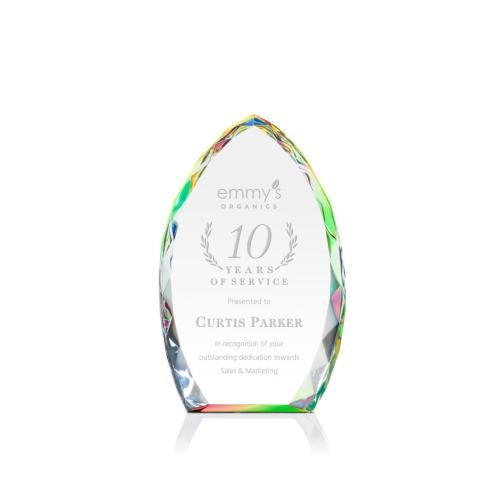 Awards and Trophies - Crystal Awards - Wilton Prismatic Peaks Crystal Award