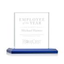 Cardiff Blue  Square / Cube Crystal Award