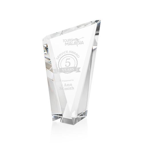 Awards and Trophies - Crystal Awards - Plymouth Clear Peaks Crystal Award