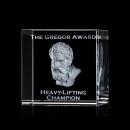 Granby Cube Square / Cube 3D Crystal Award