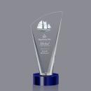 Brampton 3D Blue  Peaks Crystal Award