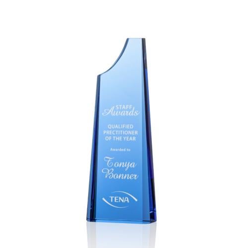 Awards and Trophies - Crystal Awards - Middleton Sky Blue Towers Crystal Award