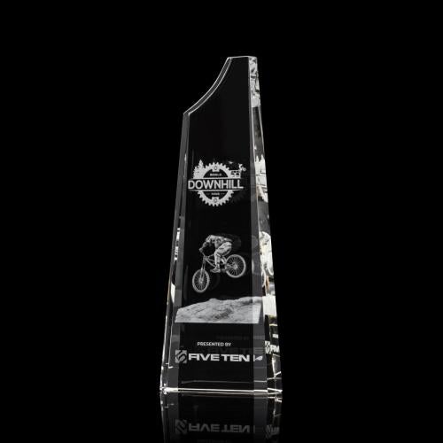 Awards and Trophies - Crystal Awards - Middleton 3D Peaks Crystal Award