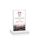 Heathrow Full Color White  Rectangle Crystal Award