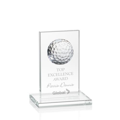 Awards and Trophies - Crystal Awards - Sarnia Golf Clear Rectangle Crystal Award