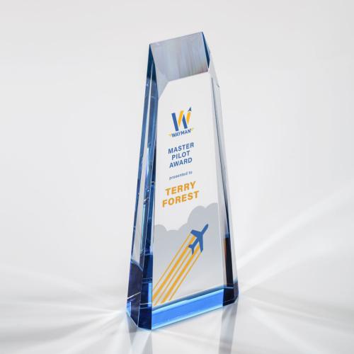 Awards and Trophies - Crystal Awards - Banbury Full Color Towers Crystal Award
