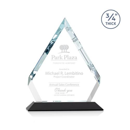 Awards and Trophies - Crystal Awards - Apex Black Diamond Crystal Award