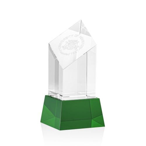 Awards and Trophies - Crystal Awards - Barone Green on Base Towers Crystal Award