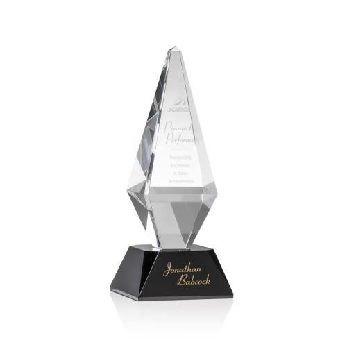 Awards and Trophies - Crystal Awards - Denton Black Diamond Crystal Award