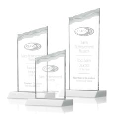 Oakwood White Peaks Crystal Award - Crystal Awards