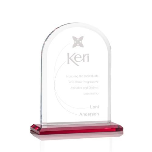 Awards and Trophies - Crystal Awards - Bridgeport Red Peaks Crystal Award