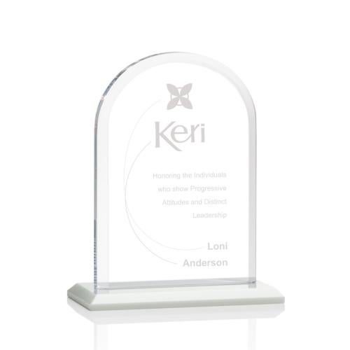 Awards and Trophies - Crystal Awards - Bridgeport White  Peaks Crystal Award