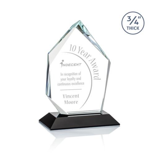 Awards and Trophies - Crystal Awards - Deerhurst Ice Peak Black Peaks Crystal Award