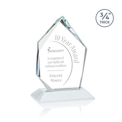Awards and Trophies - Crystal Awards - Deerhurst Ice Peak White Peaks Crystal Award