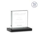 Terra Black  Square / Cube Crystal Award