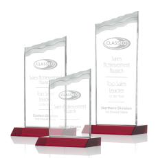 Oakwood Red Peaks Crystal Award - Crystal Awards